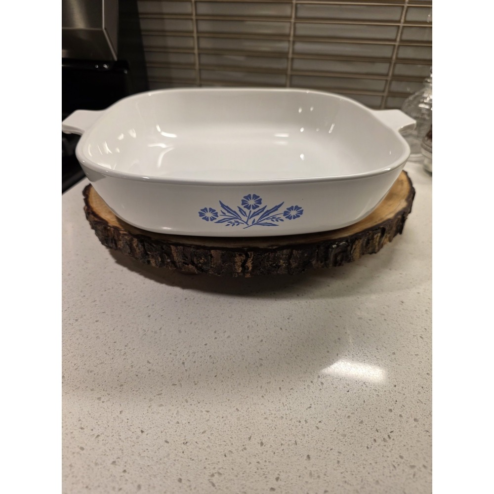 Corning Ware Blue Cornflower P-10-B  10" Baking Dish No Lid